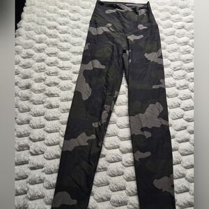 OFFLINE by Aerie high-waisted leggings featuring a camouflage pattern.